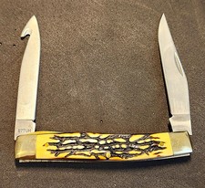 NEW SCHRADE UNCLE HENRY MUSKRAT  POCKET KNIFE W/GUT HOOK 3.75