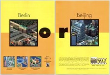 SimCity 3000 - Sim City - PC Game - Vintage Original Print Ad/Poster Promo 2000 picture