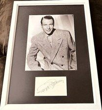 Ralph Bellamy cut autograph signed & 8x10 photo custom framed JSA Trading Places picture
