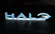 Halo 3D printed Logo Art picture