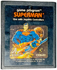 Vintage ATARI 2600 SUPERMAN 1979 CLEAN CX2631 Game Cartridge Atari NICE picture