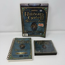 Baldur's Gate 2 II: Shadows of Amn (PC, 2000) 4 Disc Set , Manual, & Guide Book picture