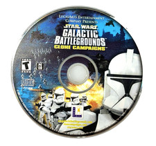 Star Wars: Galactic Battlegrounds Clone Campaigns PC 2002 Disc Only picture