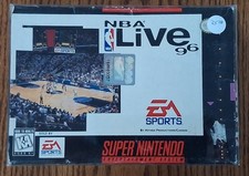 NBA Live 96 SNES Box Manual registration cartridge tray protector picture