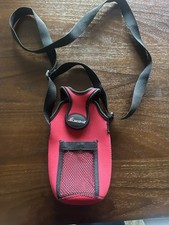 Carnival Cruise Line Large Water Bottle Holder w/ Strap, Red picture