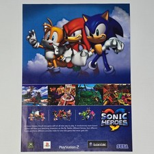 Sonic Heroes GameCube Xbox PS2 Authentic Magazine Ad picture