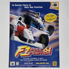F1 Pole Position 64 Nintendo 64 N64 Only One Print Ad/Poster Promo Art picture