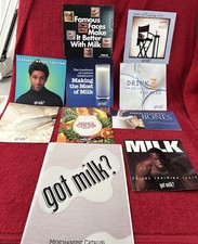 GOT MILK? Merchandise catalog & 9 Promotional  Booklets  18 Milk Celebrities picture