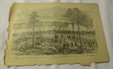 1864, HARPERS , FULL PAGE,BATTLE OF REAMS STATION VA, BATTLE FOR WELDON RAILROAD picture
