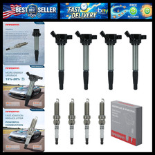 Marsram Ignition Coil Pack UF596 and Double Iridium Spark Plug 4912 Compatible w picture