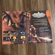 Draconus: Cult of the Wyrm Sega Dreamcast 2000 Vintage Print Ad Video Game Art picture