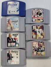 Madden NFL Football and NFL Quarterback games - Nintendo 64 (N64) Tested Working picture