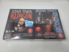 Star Trek Klingon Star Trek Borg 2-Pack PC Interactive Movie Video Game Sealed picture