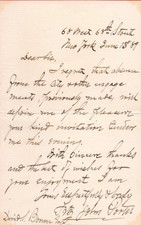 American Civil War Autograph Fitz John Porter Handwritten Signed Letter COA picture