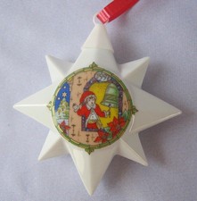 Hutschenreuther 1997 Christmas RINGING THE BELL Porcelain Star Ornament Germany picture
