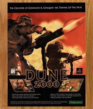 Dune 2000 Strategy RPG Westwood - Video Game Print Ad / Poster Promo Art 1999 picture