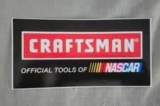 Craftsman Tools Official Tools of NASCAR Promotional Sticker, Near Mint picture