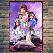  Knight Rider Vintage TV Series Garage Tin Metal Signs Home Décor 8x12 picture