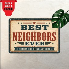 Good Neighbors Forever Friendship Sign Sweet Country Living Wall Plaque 8x12 picture