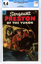 🔥 Sergeant Preston of the Yukon #6 (Dell, 1953) CGC NM 9.4 Golden Age OW White picture