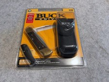 2008 Buck USA 110 0110BRSCB-C W/ Nano Bantam Pocket Knife New In Clamshell picture