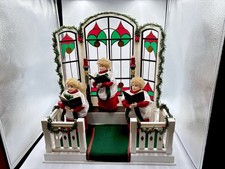 Vintage Holiday Creations 1997 Animated Little Chapel Choir Music picture