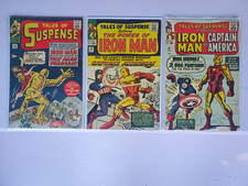 Marvel Tales of Suspense Lot 44,58,59 Keys Iron Man Captain America Silver Age picture