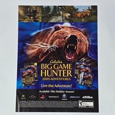 Cabela's Big Game Hunter 2005 Adventures PS2 Xbox GameCube Print Ad/Poster Art picture