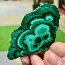 47G Natural glossy Malachite transparent cluster rough mineral sample healing picture
