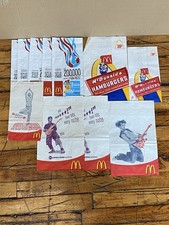Vintage 2000s McDonald’s Paper Bag Lot Y2K FIFA World Cup Brasil Founders picture