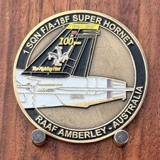 RAAF 1 SQN F/A‑18F Super Hornet Military Challenge Coin M#2 picture