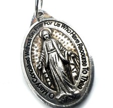Vintage Pendant Medal Miraculous Medal Catholic Beautiful Pendant No Chain picture