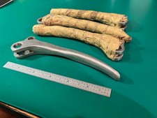 Vintage 1970s Hand-Cast Aluminum Motorcycle Levers Lot 1971 Sportster Garage Art picture