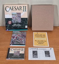 Caesar II Build A City An Empire Sierra PC Big Box Game Windows CD Complete CIB picture