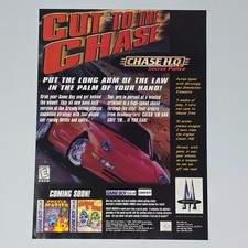 Chase HQ Secret Police Game Boy Color Authentic Magazine Ad picture
