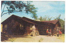 Vtg Postcard-Cabin-Oglebay Park-Wheeling WV-Chrome-WV1 picture