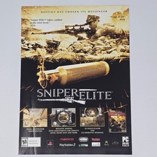 Sniper Elite PlayStation 2 PS2 Xbox PC One Bullet Print Ad/Poster Promo Art picture
