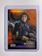 2024 Topps Chrome Star Wars Fennec Shand #20 Orange Refractor Parallel /25 picture