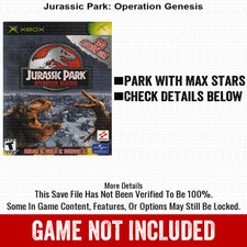 Jurassic Park Operation Genesis 100% Unlocked All Items Xbox USB Save picture