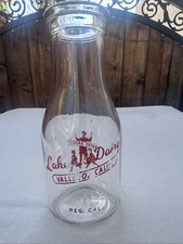 Vintage Lakeside Dairy Vallejo California Drive Safely One Pint  7