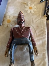 Antique St James Santiago Matamoros Carved Wood Latin Folk Art(H) picture