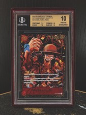 2022-24 One Piece Promos Monkey D. Luffy Regional TOP 8 Prize BGS 10 PRISTINE picture