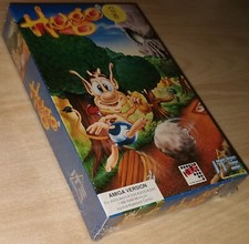 HUGO + CANNON FODDER 2 Sensible ~ Commodore Amiga ~ BIG boxed ~ SEALED ~ german picture
