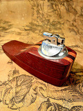 A Vintage mid 20th Century Exotic Wood designer lighter  .B12 picture
