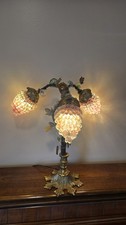 20th Centry Murano Glass Grape Lamp In RARE Pink. Excellent Condition picture