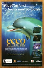 2002 Ecco The Dolphin Defender of the Future PS2 Dreamcast Print Ad/Poster Art picture