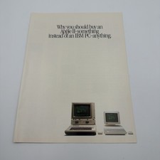 1984 Apple II Computer 8 Pages Vintage Print Ad Booklet picture