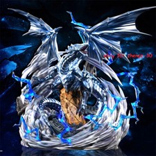 Game Yu-Gi-Oh Blue-Eyes White Dragon 35cm PVC GK Figure Painted Statue Model picture