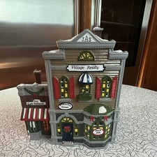 Department 56 Snow Village Village Realty Lighted Building, 1996 Retired picture