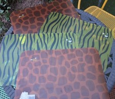 Enesco Nici Vtg Placemets Lot of 4 Tiger Green And Orange European picture